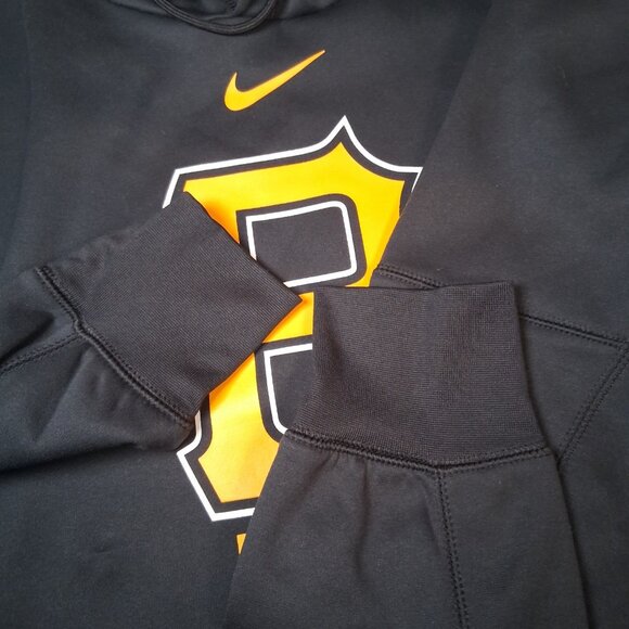 Pittsburgh Pirates Hooded Sweatshirt Men Large Nike Dri Fit MLB Hoodie Baseball - Picture 9 of 10